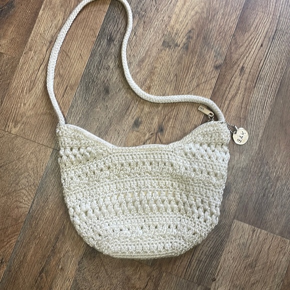 The Sak Handbags - EUC THE SAK  Cream Colored Y2K Shoulder Bag macrame crochet